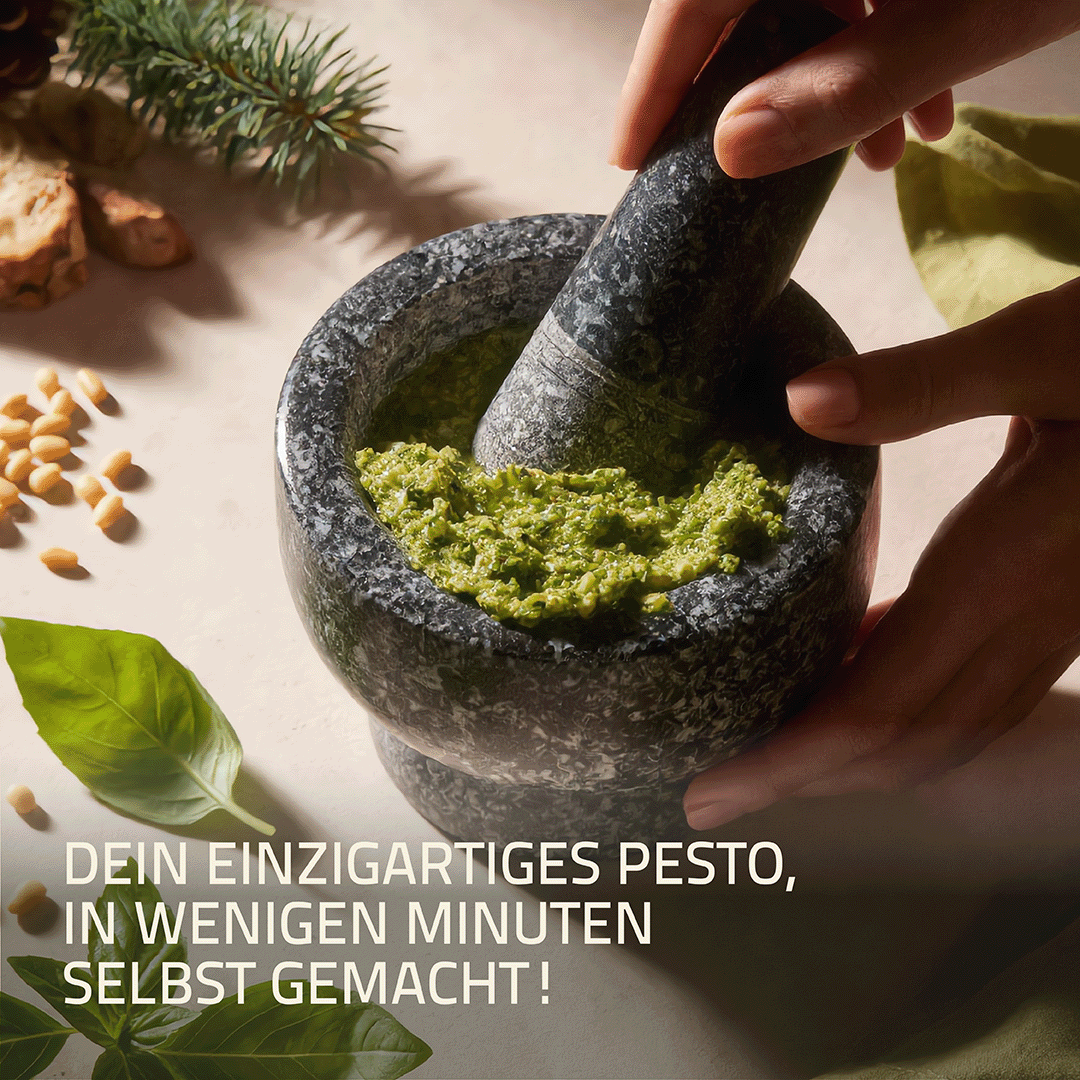 Zedernuss-Pesto-Set zum Selbermachen
