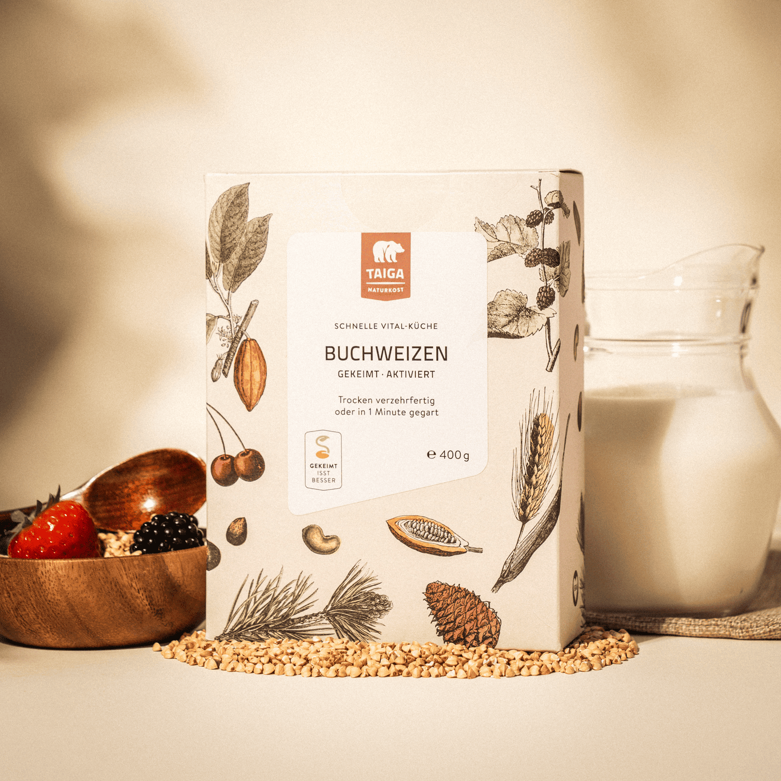 Buchweizen, angekeimt, bio