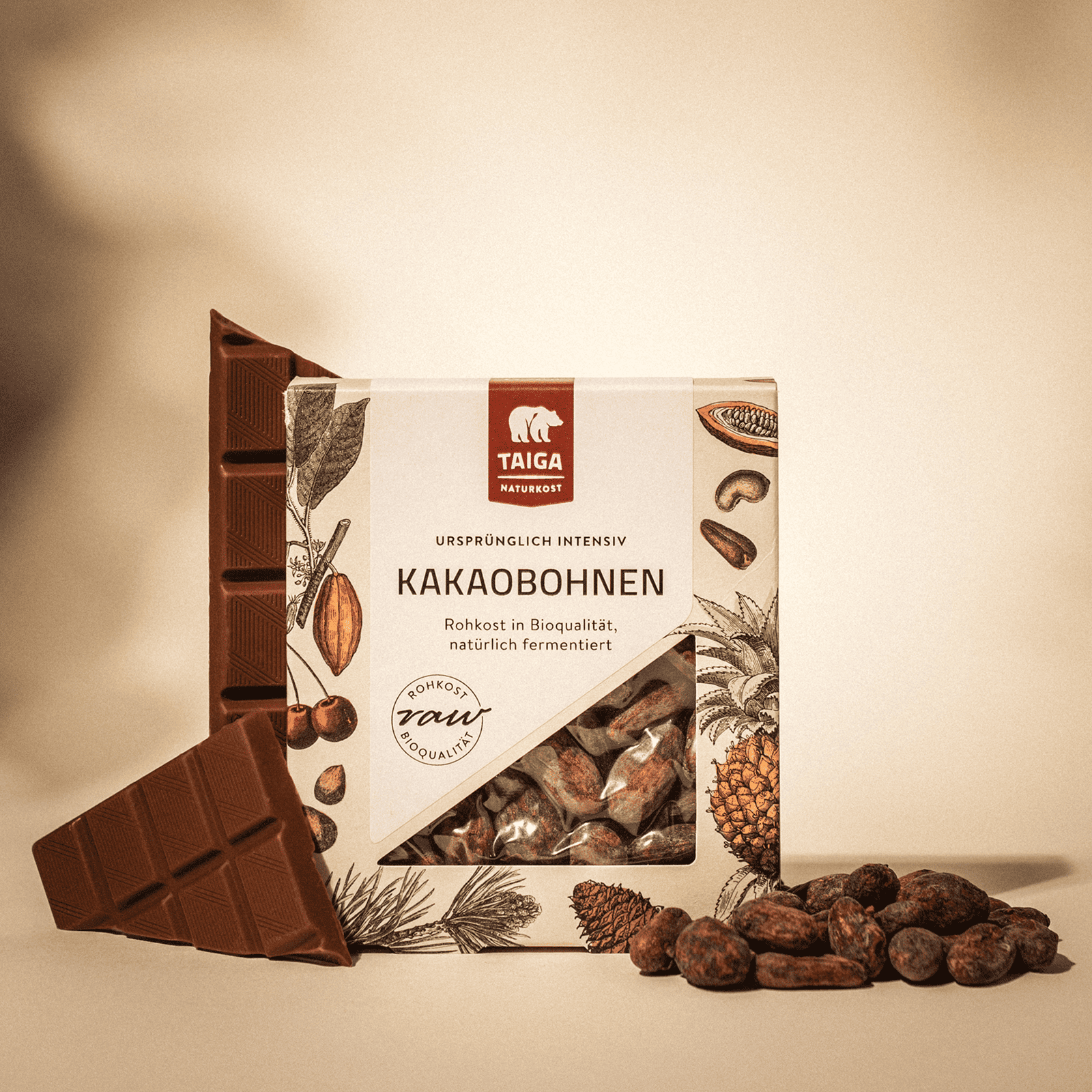 Kakaobohnen, bio, roh