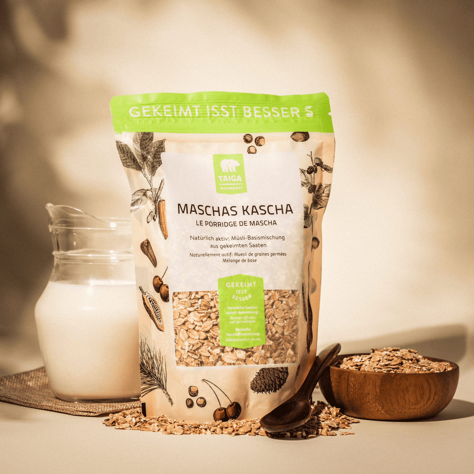 Maschas Kascha, Basis-Müsli gekeimt, bio