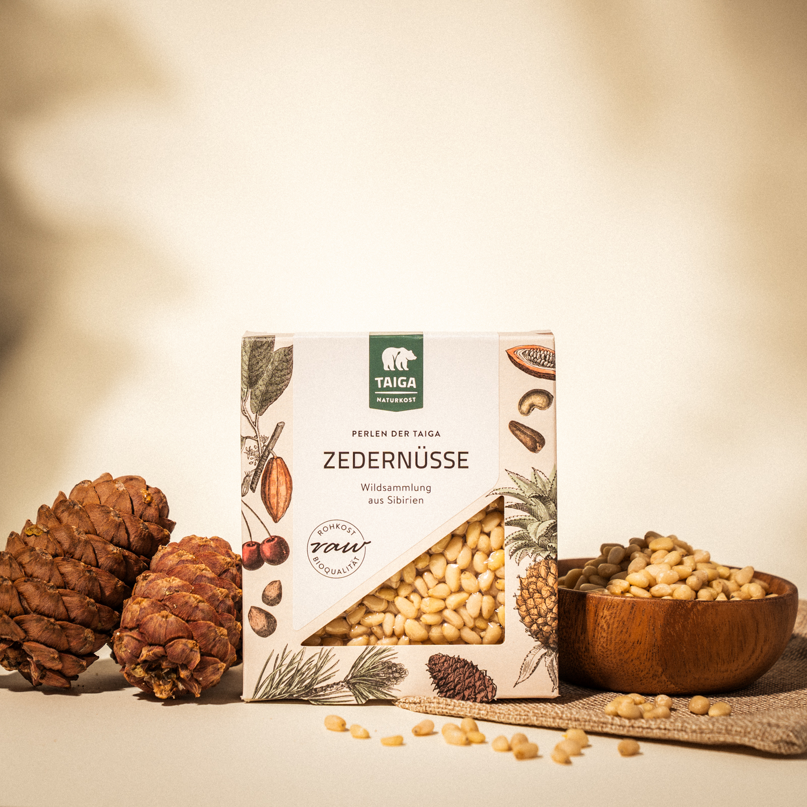 Sibirische Zedernüsse, bio, roh