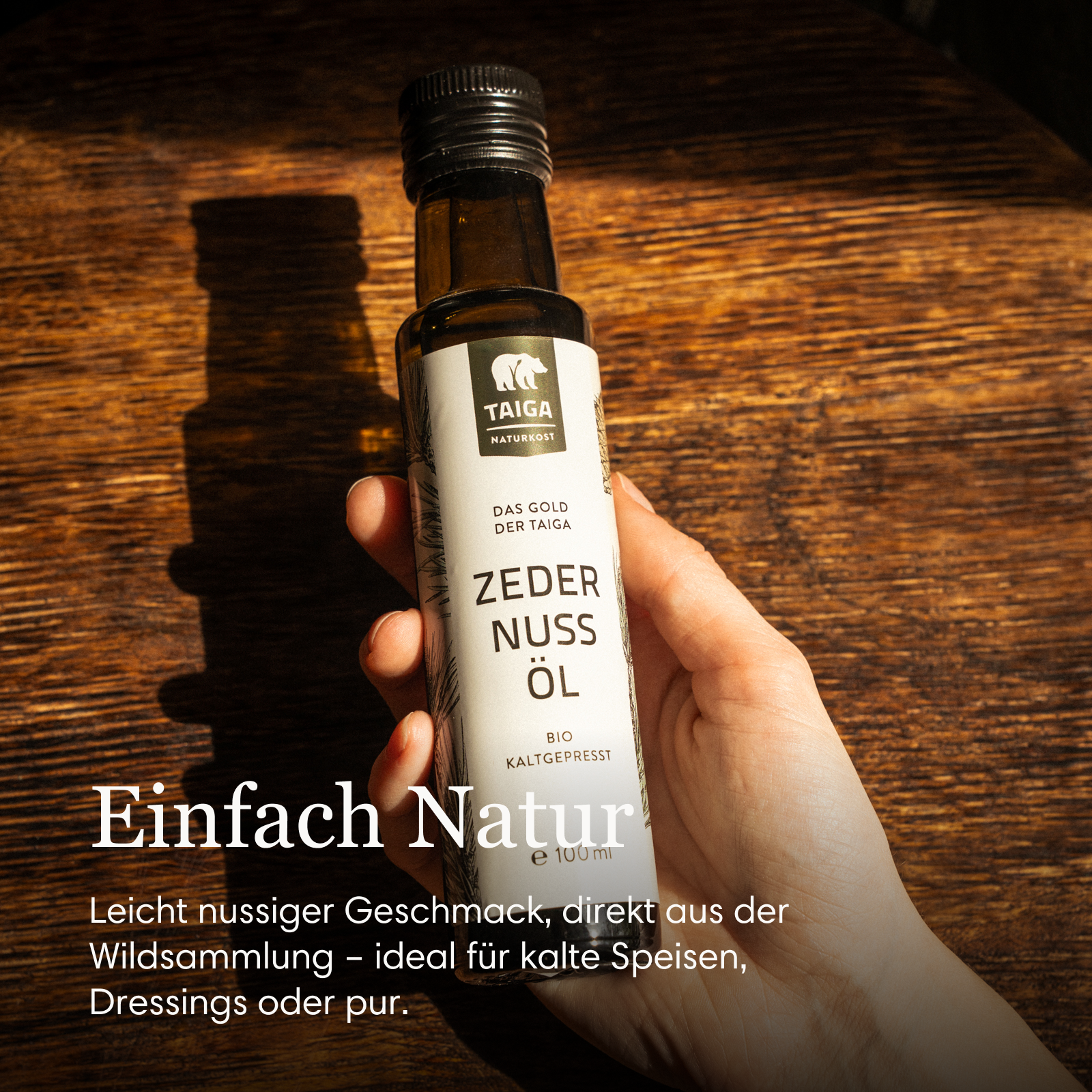 Zedernuss-Öl, bio, roh