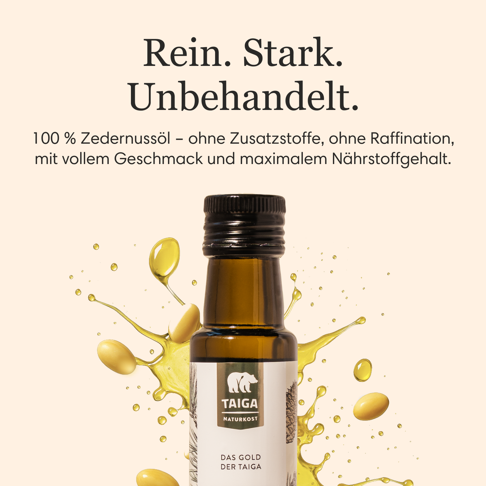 Zedernuss-Öl, bio, roh