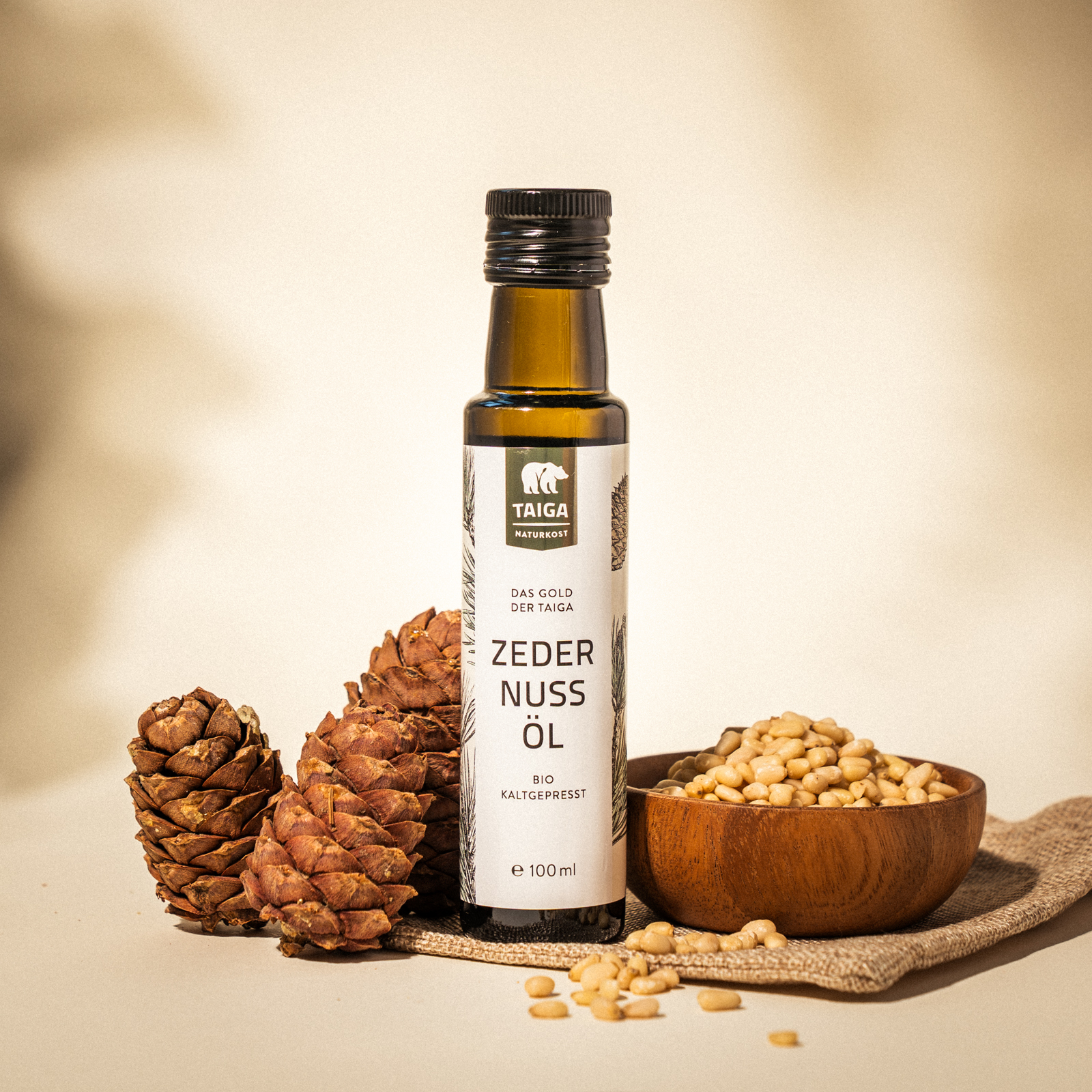 Zedernuss-Öl, bio, roh