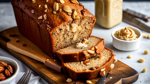 Veganes Bananenbrot mit Macadamia-Mus, Zedernüssen und Pekannüssen