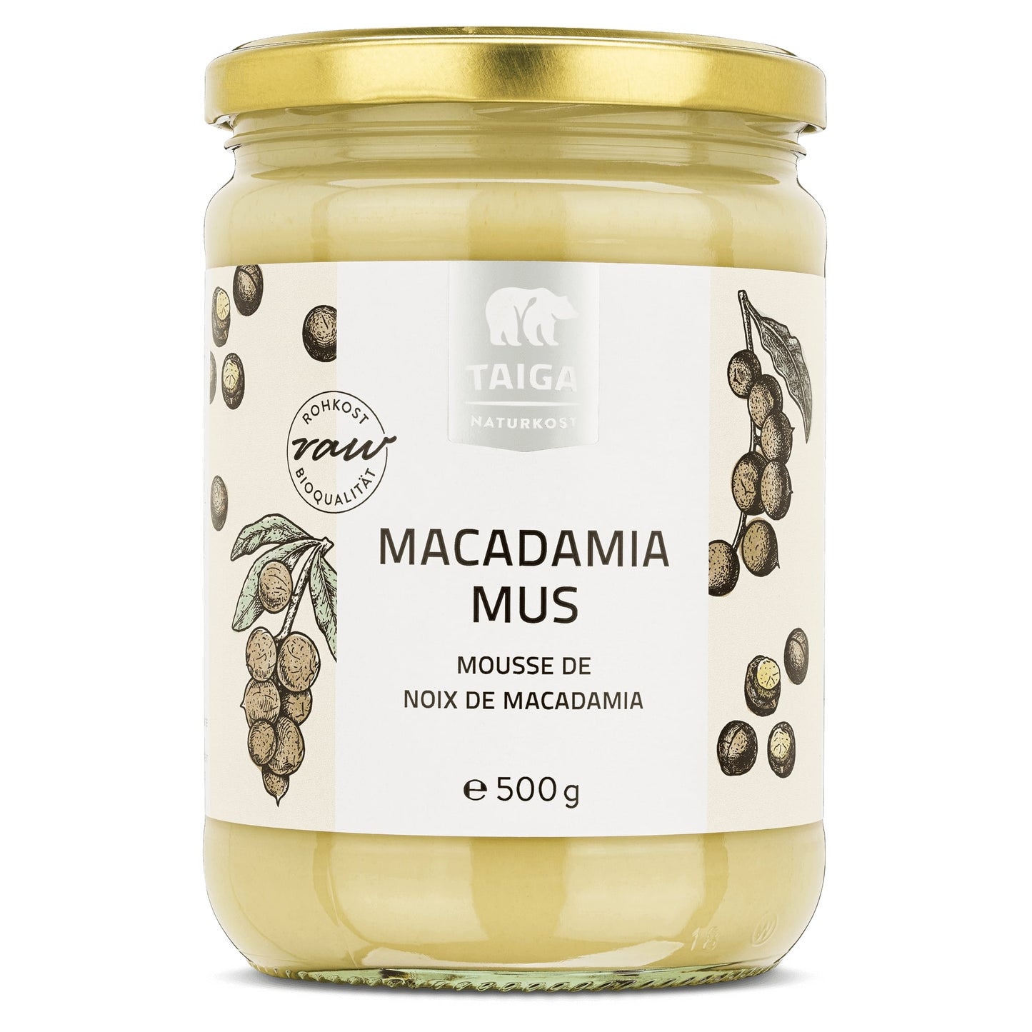 Macadamia-Mus, bio, roh