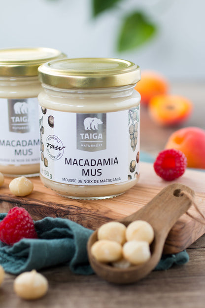 Macadamia-Mus, bio, roh