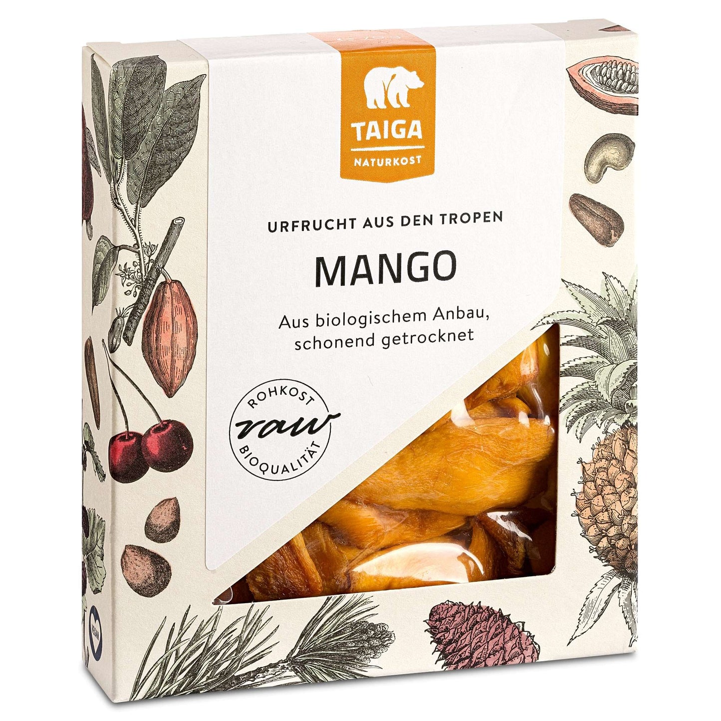 Mango-Stücke, bio, roh