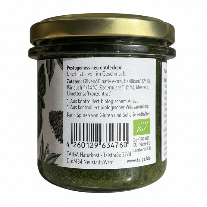 Pesto Primavera, bio, Roh, 140 g
