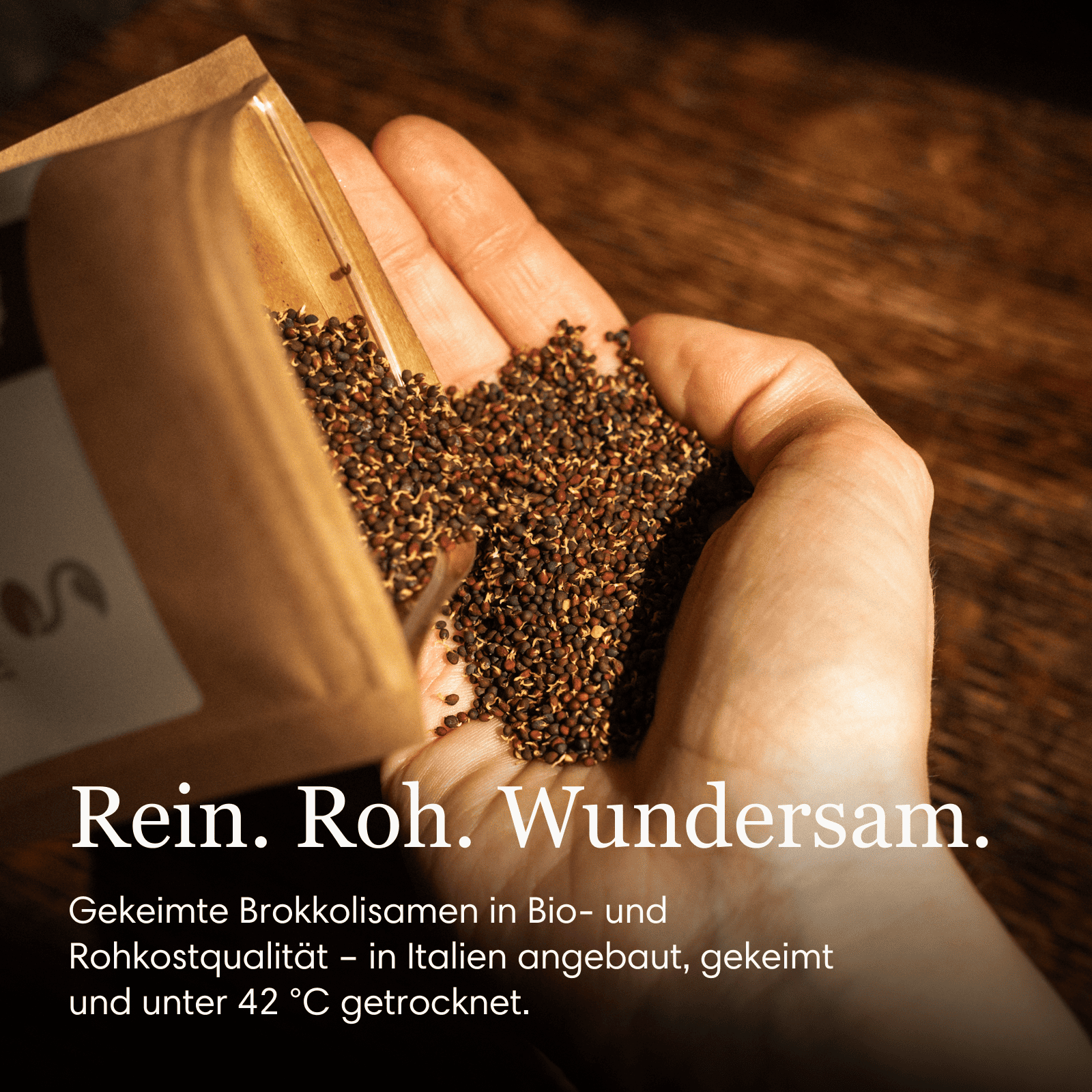 Brokkolisamen gekeimt, bio, roh, 200g