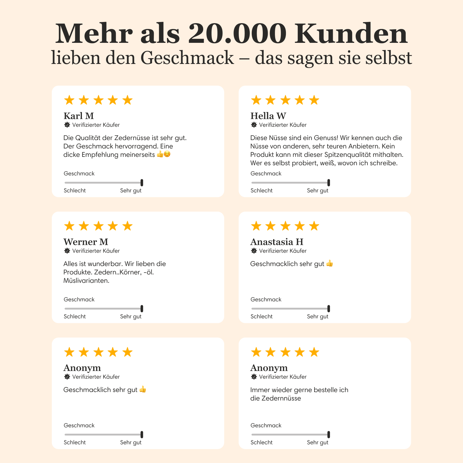Sibirische Kraft: Bio Zedernüsse + Vorratsglas gratis