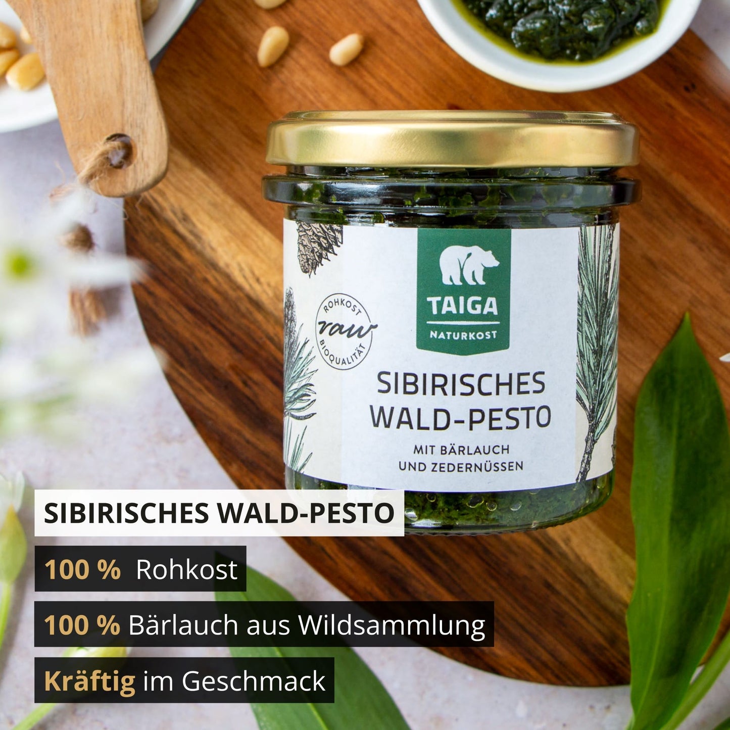 Sibirisches Waldpesto, bio, roh, 140 g