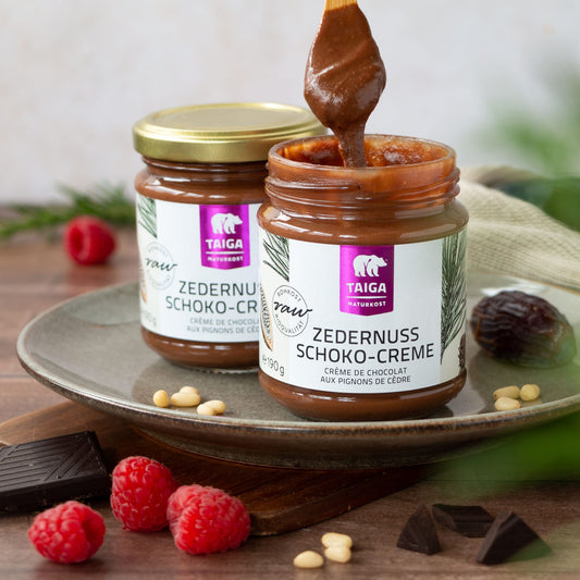 Zedernuss-Schoko-Creme, bio, roh, vegan, 190 g