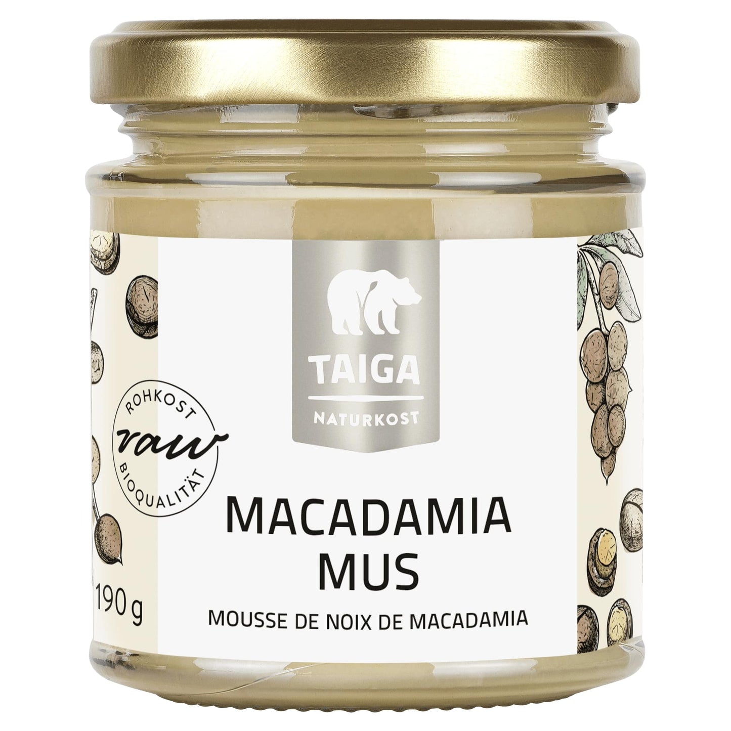 Macadamia-Mus, bio, roh